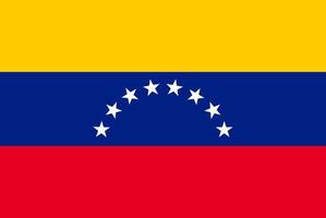 bandera de venezuela. símbolo del día de la independencia, partido de fútbol de recuerdo, lenguaje de botones, icono. vector