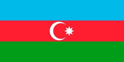 bandera de azerbaiyán. símbolo del día de la independencia, juego deportivo de recuerdo, idioma de botones, icono. vector