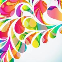 Abstract colorful arc-drop background. Vector. vector