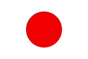 Flag of Japan. Symbol of Independence Day, souvenir soccer game, button language, icon. vector