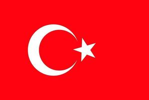 Flag of Turkey. Symbol of Independence Day, souvenir soccer game, button language, icon. vector