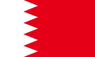 Flag of Bahrain. Symbol of Independence Day, souvenir soccer game, button language, icon. vector