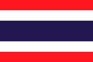 Flag of Thailand. Symbol of Independence Day, souvenir soccer game, button language, icon. vector