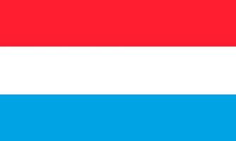 Flag of Luxembourg. Symbol of Independence Day, souvenir sport game, button language, icon. vector