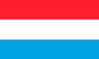 Flag of Luxembourg. Symbol of Independence Day, souvenir sport game, button language, icon. vector