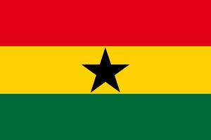 Flag of Ghana. Symbol of Independence Day, souvenir sport game, button language, icon. vector