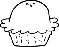 line drawing cartoon pie vector