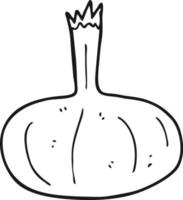 line drawing cartoon onion vector