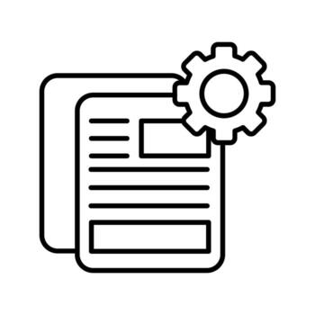 Document Setting Vector Icon