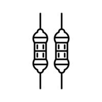 icono de vector de resistencia