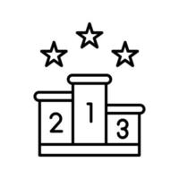 Podium Vector Icon