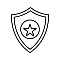 icono de vector de escudo