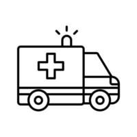 icono de vector de ambulancia