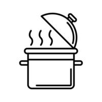 icono de vector de olla de cocina