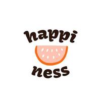 1970 happiness colorful happiness vector clipart illustration. Fun hippie lettering with 1970 groovy retro element. Colorful 1970 vibe