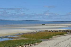 Stunning coast line on a cape cod beach photo