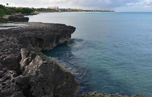 Lava Rock and Turquoise Waters in Aruba photo