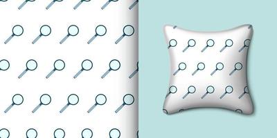 lupa de patrones sin fisuras con almohada. ilustración vectorial vector