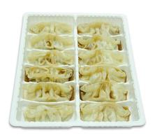 Chinese dumplings isolated a white background photo