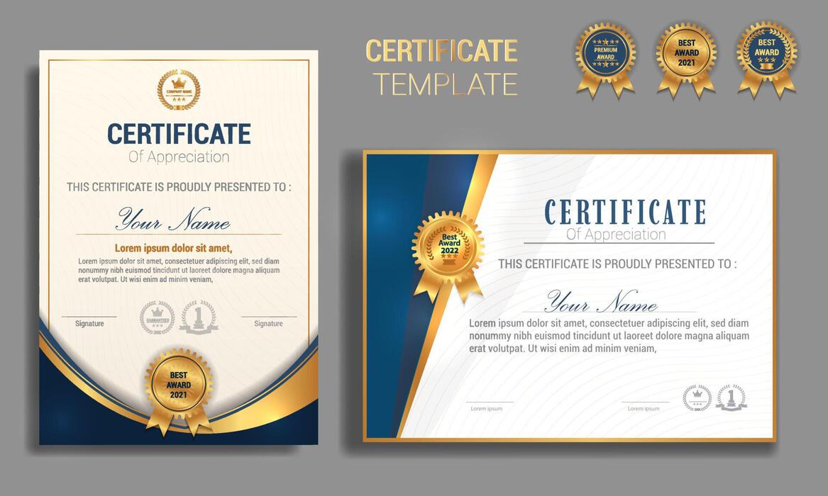 Certificate Template A4 Vector Art, Icons, and Graphics for Free Download
