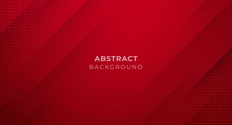 Red banner with lines pattern vector design