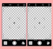 Mobile Phone Record Frame Camera Viewfinder vector