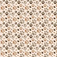 Cat Paw Print pattern vector