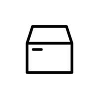 Cardboard Box Icon Free vector