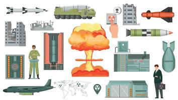 Nuclear Weapon Set vector