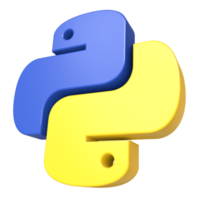 logotipo da linguagem de programação 3D python png