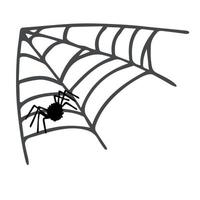 Simple hand drawn spider web illustration. Cute gossamer clipart. Halloween doodle for print, web, design, decor, logo vector