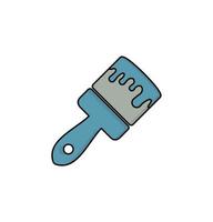 paintbrush cartoon icon vector illustration