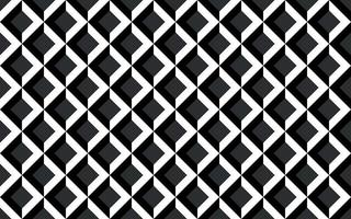 Black and white seamless vector geometric pattern. Monochrome repeating pattern. Abstract background with squares rotated by 45 degrees.