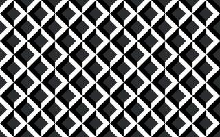 Black and white seamless vector geometric pattern. Monochrome repeating pattern. Abstract background with squares rotated by 45 degrees.