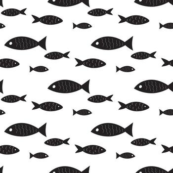 patrón de peces abstractos vector