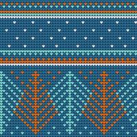 Christmas ugly sweater mint seamless pattern vector