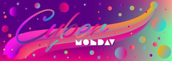 Web banner for cyber monday or any discount vector