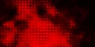 Dark Red vector background with spots.