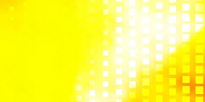 Dark Yellow vector backdrop with rectangles.