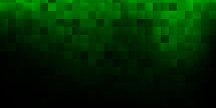 Dark green vector pattern with abstract shapes.