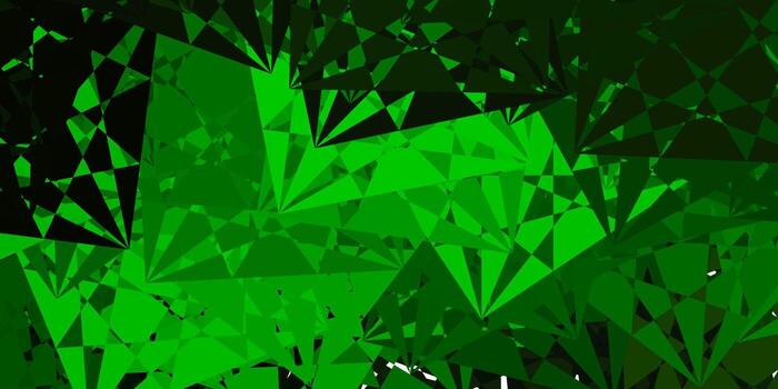 Dark Green vector template with abstract forms.