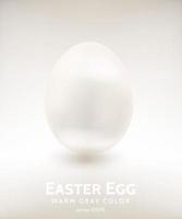 Porcelain Warm White Easter Egg vector