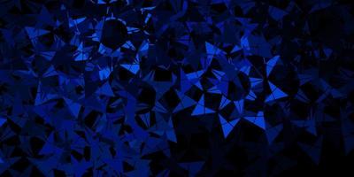 Dark blue vector pattern with polygonal style.