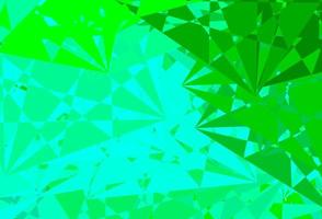 Light Green vector texture with memphis shapes.