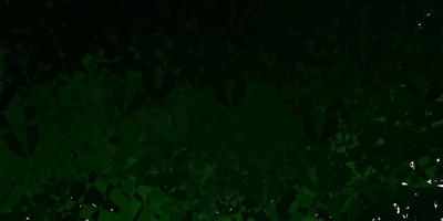 Dark Green vector template with triangle shapes.