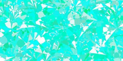 Light Green vector background with triangles.