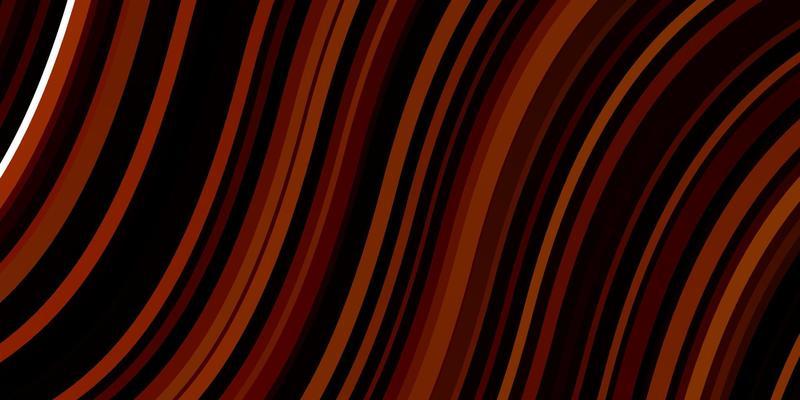 Dark Red vector backdrop with bent lines.