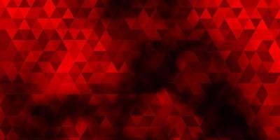 Dark Red vector background with polygonal style.