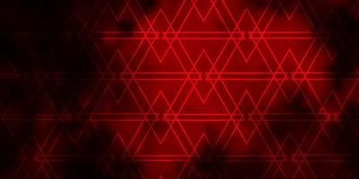 Dark Red vector layout with lines, triangles.