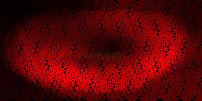 Dark green, red vector abstract triangle pattern.